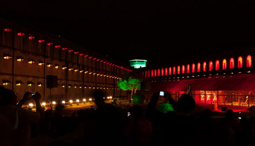 Light and Sound Show at Cellular Jail