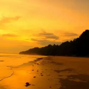 Radhanagar_beach_during_sunset